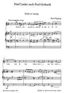 Fünf Lieder nach Gedichten von Paul Gerhardt