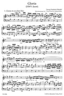 Gloria HWV deest (ヴォーカル・スコア)