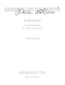 Incantation (1955/56) -4th Piano Concerto- (ピアノ・リダクション)