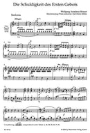 Die Schuldigkeit des Ersten Gebots K. 35 (ヴォーカル・スコア)