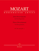 Three Divertimenti for String Quartet K. 136-138 (125a-c)