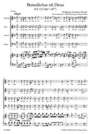 Benedictus sit Deus K. 117 (66a=47b) (ヴォーカル・スコア)