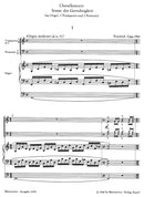 Sonne der Gerechtigkeit (1966) -Choralkonzert für Blechblasintrumente instr. und Orgel