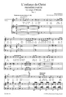 L'enfance du Christ op. 25 Hol. 130(フランス語・ドイツ語) (ヴォーカル・スコア)