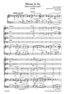 Mass A-flat major D 678 (Second version with the variant of the Osanna in excelsis and the Cum Sancto Spiritu Fugue from the first version) (ヴォーカル・スコア)