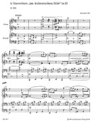 Two Overtures in the "Italian Style" for Piano, 4 hands D 592, 597