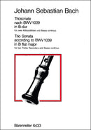 Trio Sonata for two alto recorders and continuo in B-flat major (originally in G major), after BWV 1039
