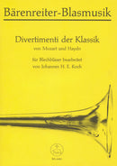 Divertimenti of the Classical Period. Two Movements by Wolfgang Amadeus Mozart and Joseph Haydn