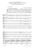 Messe solennelle (Ste Cecile) (ヴォーカル・スコア)