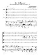 Der 42. Psalm "Wie der Hirsch schreit" (ヴォーカル・スコア)