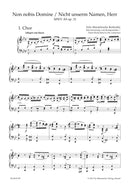 Psalm "Non noto Domine" / "Nicht unserm Namen, Herr" op. 31 MWV A 9 (ヴォーカル・スコア)