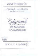 Epigrams For Two Voices Or Instruments
