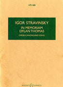In memoriam Dylan Thomas (Study Score)
