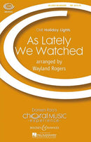 As Lately We Watched