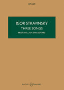 Three Songs from William Shakespeare (study score)