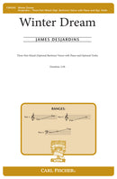 Winter Dream (3-Part Mixed Voices, opt. Baritone, Piano and opt. Violin)