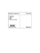 Konzert No. 1 C-Dur G 477 (set of parts)