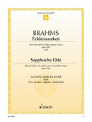 Feldeinsamkeit ("Ich ruhe still") / Sapphische Ode (Rosen brach ich nachts mir am dunklen Hage")