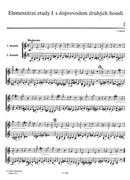 Elementare Etüden I -mit Begleitung zweiter Violine-
