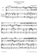 Triosonate für zwei Violinen und Basso continuo G-Dur "La Raspona"