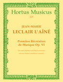 Première récréation de musique für zwei Violinen und Basso continuo op. 6 -Ouverturensuite (10 Sätze)-