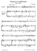 Sonate für Flöte (Violine) und Basso continuo d-Moll op. 3/6