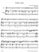 Zwei Sonaten für Violine (Sopran- oder Tenorblockflöte) und Basso continuo