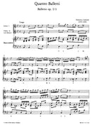 Quattro Balletti für Violine und Basso continuo