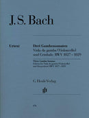 Sonatas for Viola da Gamba and Harpsichord BWV 1027-1029 (Edition for Gamba or Violoncello)