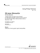 50 neue Menuette TWV 34:51-100 (Basso continuo part)