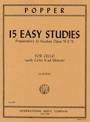15 Easy Studies (1St Pos) Preparatory to, op. 73 & 76 / Popper (IMC)