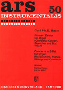 Concerto E-flat major for Organ (Piano, Harpsichord), Strings and Basso continuo Wq 35 (Score Only)