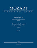 Concerto for Violin and Orchestra Nr. 3 G major K. 216(ポケットスコア)