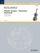 Poème lyrique · Invention · Nocturne