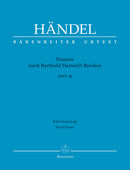 Passion nach Barthold Heinrich Brockes HWV 48(ヴォーカル・スコア)