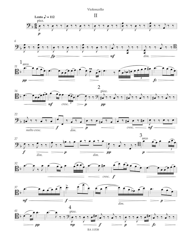 String Quartet No. 12 in F major op. 96 "American Quartet"（パート譜）
