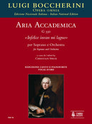 Aria accademica G 550 Infelice invan mi lagno (Vocal Score)