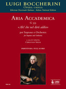 Aria accademica G 553 Ah! che nel dirti addio (Score)