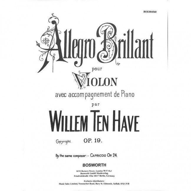 Allegro Brillante Op. 19