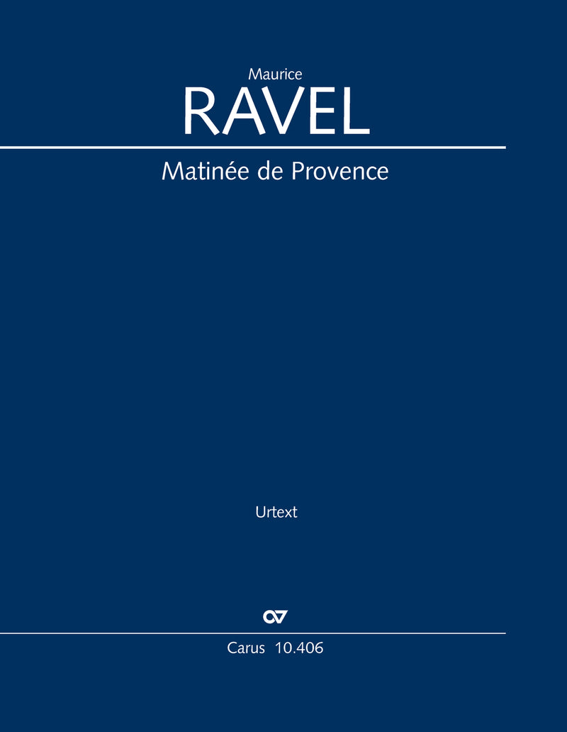 Matinée de Provence (Full score): <b>2025年9月発売予定</b>
