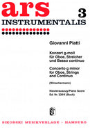 Concerto G minor for Oboe, Strings and basso continuo (Piano Reduction)