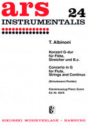 Concerto G major for Flute, 2 Violins and basso continuo (Piano Reduction)