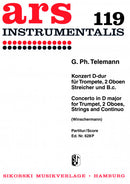 Concerto in D major for Trumpet, 2 Oboes and Strings, TWV 53:D2 (Score Only)