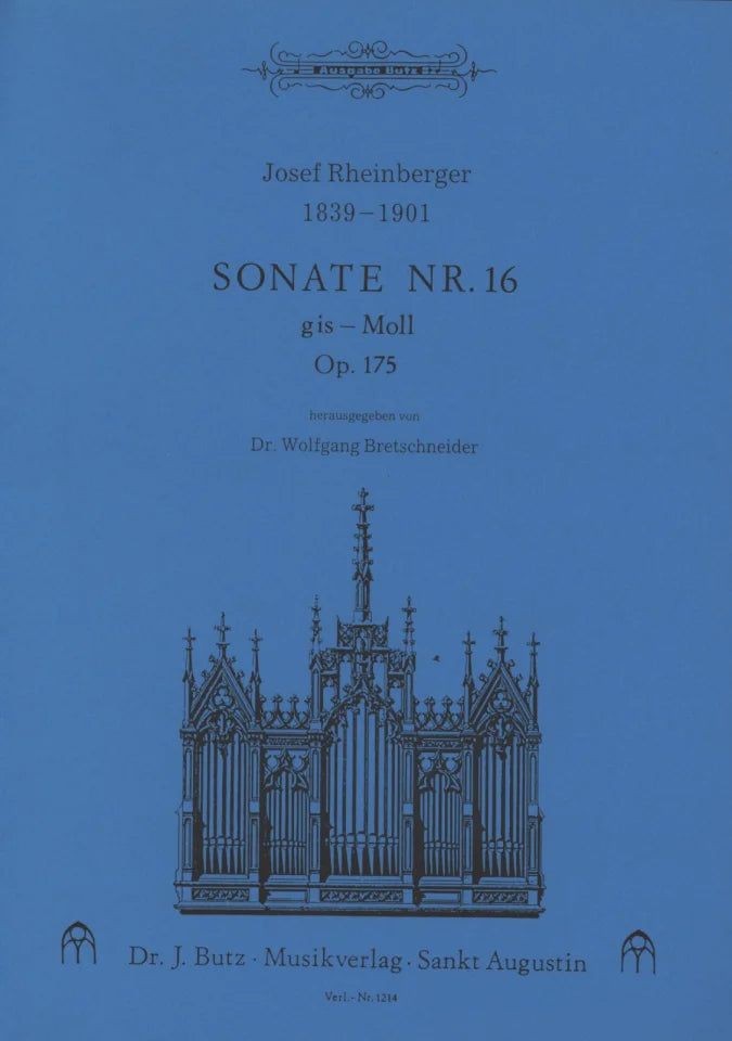 Sonate Nr. 16 gis-moll = Organ Sonata no. 16 in G-shart minor, op. 175