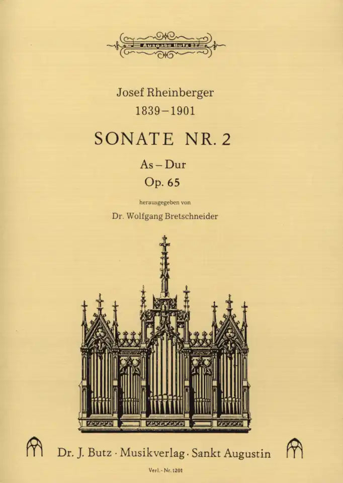 Sonate Nr. 2 As-Dur = Organ Sonata no. 2 in A-flat major op. 65