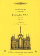 Sonate Nr. 5 Fis-Dur op. 111 = Organ Sonata no. 5 in F-sharp major op. 111