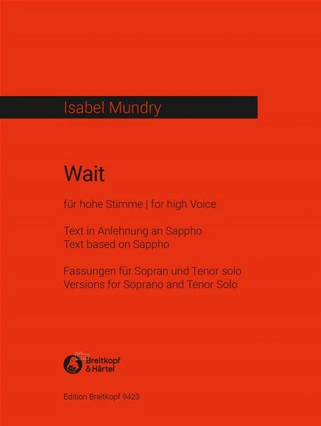 Wait (version for soprano and tenor)