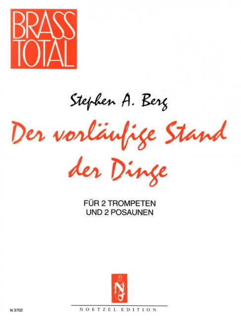 Der vorläufige Stand der Dinge