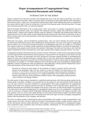 Historical organ techniques and repertoire, Vol. 13: Organ accompaniment of congregational song: Historical documents and settings II: 18th century Germany