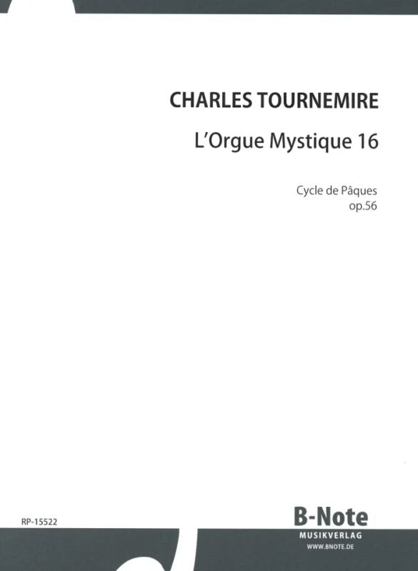 L'Orgue mystique 16, Cycle de Pâques op. 56, Sabbato Sancto (Samedi Saint = Holy Saturday)